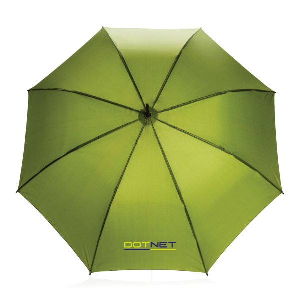 23" Impact AWARE™ RPET 190T standard auto open umbrella, green