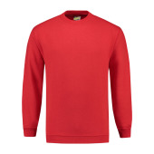 L&S Sweater Set-in Crewneck red XXXL