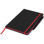 Noir Edge medium notitieboek - Zwart/Rood