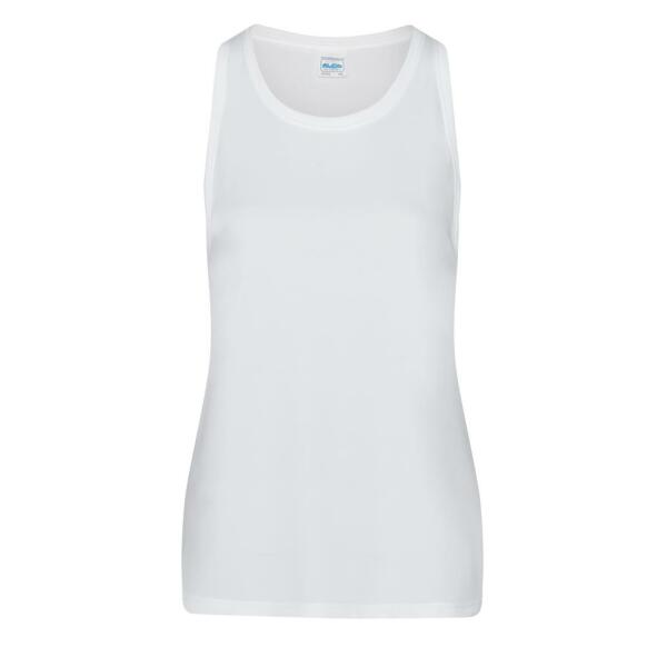 AWDis Ladies Cool Smooth Sports Vest, Arctic White, L, Just Cool