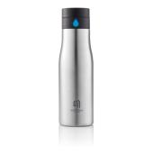 Aqua hydratatie RVS fles, grijs