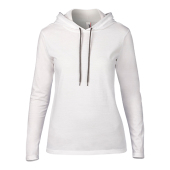 Dames Lange mouwen Hooded Tee Dames Lange mouwen Hooded Tee