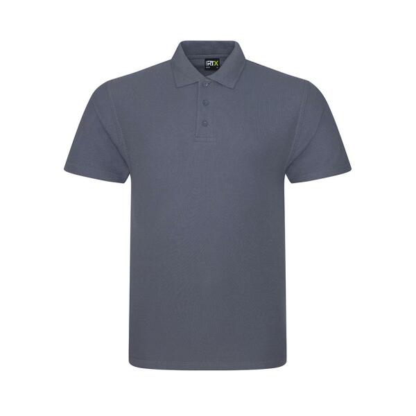 Pro Piqué Polo Shirt, Solid Grey, M, Pro RTX