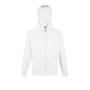 FOTL Lightweight Hooded Sweat Jacket, White, XL