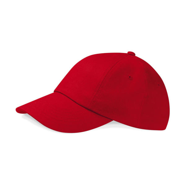 Low Profile Heavy Cotton Drill Cap - Classic Red - One Size