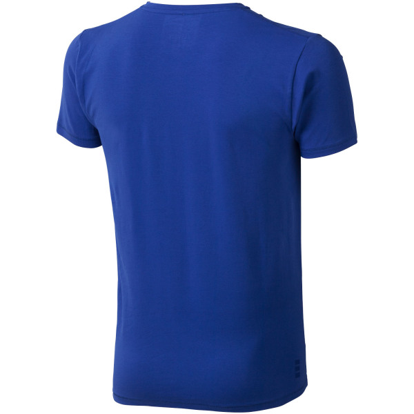 Kawartha short sleeve men's GOTS organic V-neck t-shirt - Blue - XS