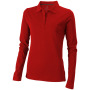 Calgary 180 g/m² damespolo met lange mouwen - Rood - XS Calgary 180 g/m² damespolo met lange mouwen - Rood - XS