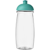 H2O Active® Pulse 600 ml bidon met koepeldeksel - Transparant/Aqua blauw