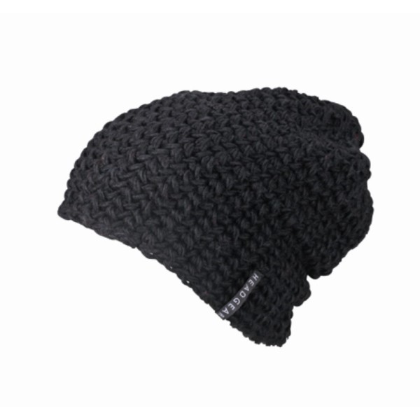 MB7941 Casual Outsized Crocheted Cap - black - one size