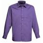 Long Sleeve Poplin Shirt, Purple, 20, Premier