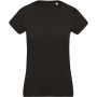 Dames-t-shirt BIO-katoen ronde hals Black XS