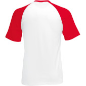 Valueweight Short Sleeve Baseball T White / Red XL