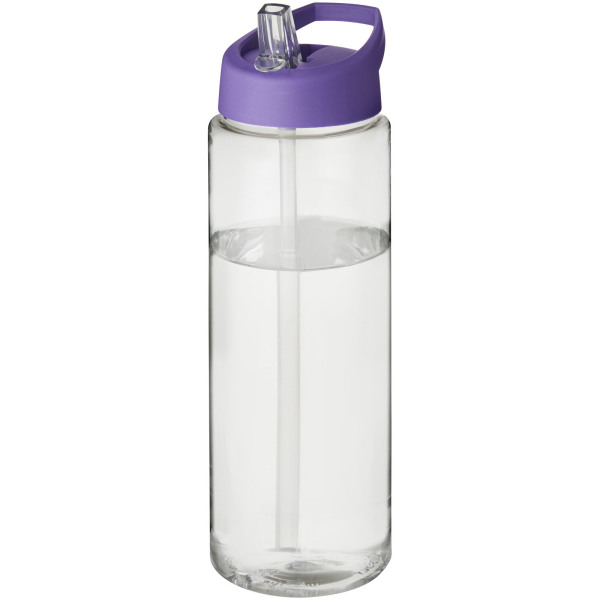 H2O Active® Vibe 850 ml sportfles met tuitdeksel - Transparant/Paars