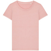 Afgewassen dames T-shirt Washed Petal Rose XS