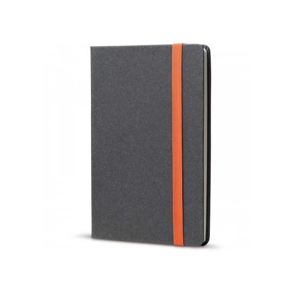 Notitieboek met hardcover A5 - Zwart / Oranje