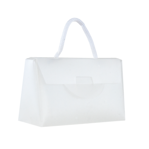 Tijdreeksen goedkoop Onleesbaar Transparante tas mini met venster ONBEDRUKT | L'exsellent Relatiegeschenken  en Eindejaarspakketten