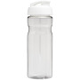 H2O Active® Base 650 ml sportfles met flipcapdeksel - Transparant/Wit