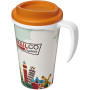 Brite-Americano® grande 350 ml insulated mug - White/Orange