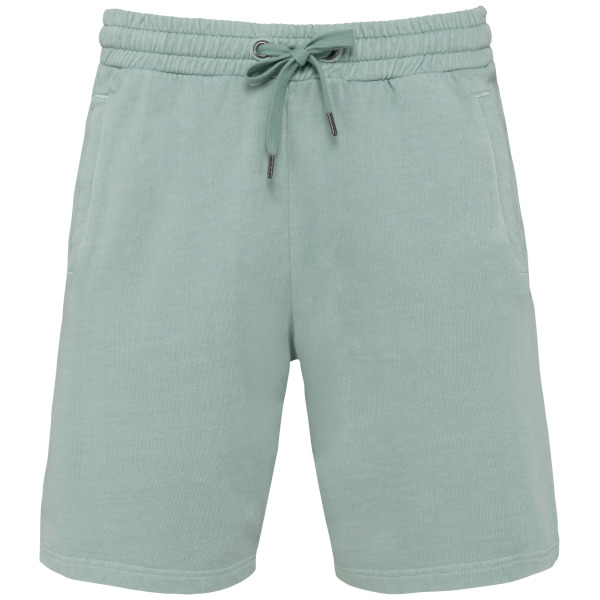 Ecologische herenshort French Terry Washed Jade Green XL