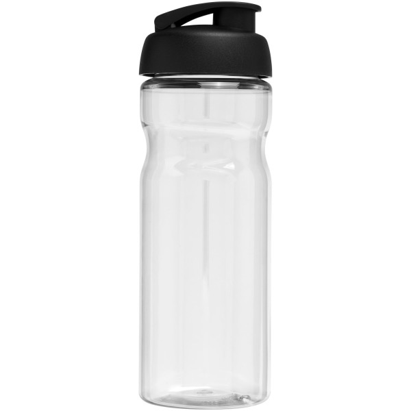 H2O Active® Base 650 ml flip lid sport bottle - Transparent/Solid black