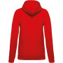 Eco damessweater met capuchon Red XS
