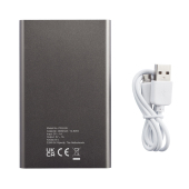 4.000 mAh tynd powerbank, stenkul, hvid