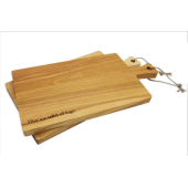 Borrelplank Essenhout Met Handvat - 40 x 20 cm