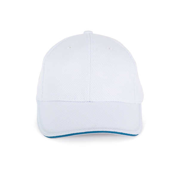 Sportkappe White / Aqua Blue One Size