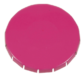 Super click clack 45 mm. ø x 15mm. met ca. 12 gr. suikervrije mintjes TAMPONPRINT Super click clack 45 mm. ø x 15mm. met ca. 12 gr. suikervrije mintjes TAMPONPRINT