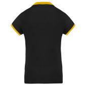 Dames-sportpolo Black / Yellow XS