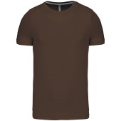 T-shirt ronde hals korte mouwen Chocolate 3XL