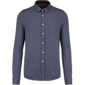 Jacquard overhemd  lange mouwen Jacquard blue 3XL