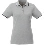 Fairfield short sleeve women's polo with tipping - Grey melange - L