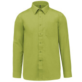 Overhemd in onderhoudsvriendelijk polykatoen-popeline heren Burnt Lime XS