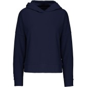 Bio lounge damessweater met capuchon Navy L/XL
