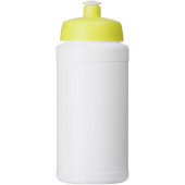 Baseline® Plus 500 ml flaska med sportlock - Vit/Limegrön