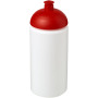 Baseline® Plus grip 500 ml bidon met koepeldeksel - Wit/Rood