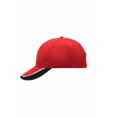 MB049 Half-Pipe Sandwich Cap - red/white/black - one size