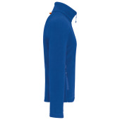 Men's microfleece zip jacket with raglan sleeves Royal Blue 4XL