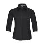 3/4 sleeve Poplin Shirt - Black - M