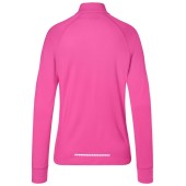 Ladies' Sports  Shirt Half-Zip - pink - XS