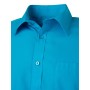 Men's Shirt Shortsleeve Poplin - turquoise - 3XL