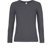 #E190 Ladies' T-shirt long sleeve Dark Grey XL