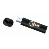 USB stick Light Up 2.0 rubberised zwart 4Gb