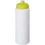 Baseline® Plus grip 750 ml sportfles met sportdeksel - Wit/Lime