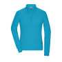 Ladies' Workwear-Longsleeve Polo - turquoise - 4XL