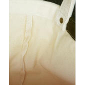 Kiyomi Contrast Satin Shopper - Natural/Olive Green - One Size