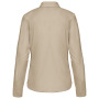 Overhemd in onderhoudsvriendelijk polykatoen-popeline dames Beige S Overhemd in onderhoudsvriendelijk polykatoen-popeline dames Beige S