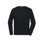 Men's Round-Neck Pullover - black - S