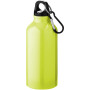Oregon 400 ml aluminium water bottle with carabiner - Neon yellow